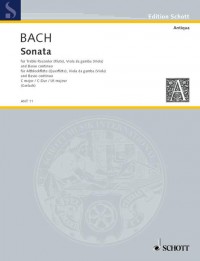 ANT 11 &bull; BACH - Sonate C-Dur - Partitur und Stimmen