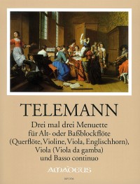 BP 1706 &bull; TELEMANN Drei mal drei Menuette