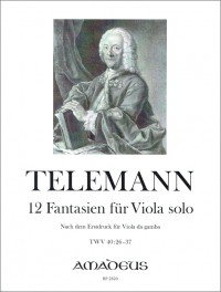 BP 2820 &bull; TELEMANN - 12 Fantasien - Bratschenstimme