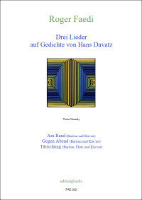 FAE032 • FAEDI - Drei Lieder - Spielpartitur