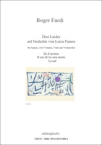 FAE101 • FAEDI - Drei Lieder - Partitur und 5 Stimmen