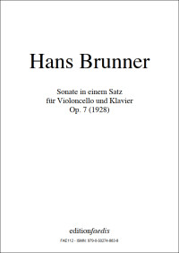 FAE112 • BRUNNER - Sonate in einem Satz - Partitur und Stim