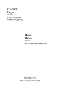 FAE130 • HEGAR - Kurzes Violinstück mit Klavierbegleitung -