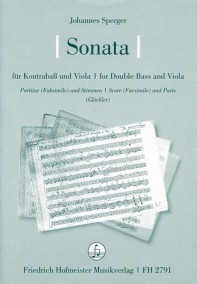 FH 2791 &bull; SPERGER - Sonata, MeiS C I/6 - Partitur & Stimmen