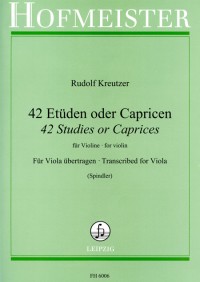 FH 6006 &bull; KREUTZER - 42 Etüden oder Capricen für Violine - B