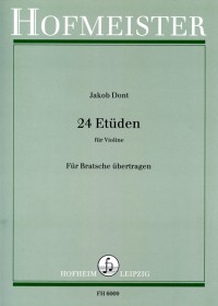 FH 6009 &bull; DONT - 24 Etüden für Violine - Stimme