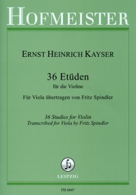 FH 6047 &bull; KAYSER - 36 Etüden für Violine - Stimme