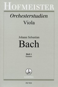 FH 7024 &bull; BACH - Orchesterstudien Viola, Heft 1: Kantaten - 