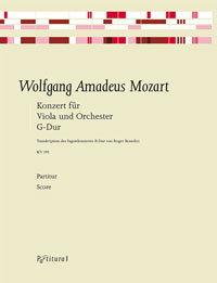PV 2301 &bull; MOZART - Konzert G-dur, für Bratsche und Klavier