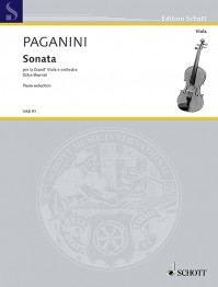 VAB 91 &bull; PAGANINI - Sonata - Klavierauszug mit Solostimme