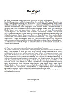 Vorwort / Preface (bo Wiget)